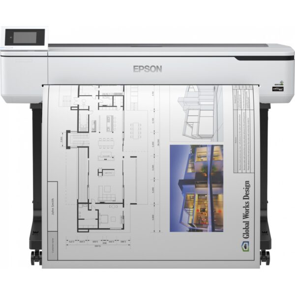 *Plotter epson surecolor sc - t5100 a0 36 pulgadas -  2400ppp -  1gb -  usb -  red -  wifi -  wifi direct -  pedestal