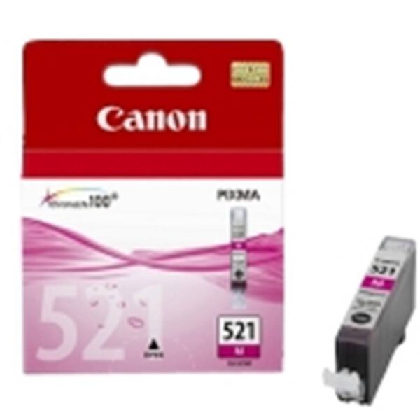*Cartucho tinta canon cli 521m magenta 9ml pixma 3600 -  4600 -  4700 -  mp540 -  550 -  560 -  620 -  630 -  640 -  980 -  mx860 -  870
