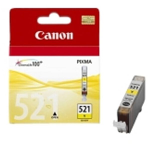 *Cartucho tinta canon cli 521 amarillo 9ml pixma 3600 -  4600 -  4700 mp 540 -  550 -  560 -  620 -  630 -  640 -  980 mx860 -  870