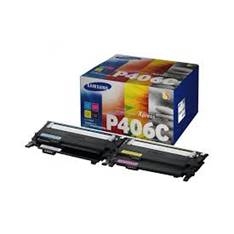 *Pack toner samsung clt - p406c cian amarillo magenta negro clp - 360 - clp - 365 clx - 3300 - clx - 3305 -  c410w c460w