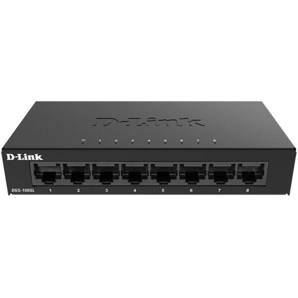 *Switch d - link 8 puertos gigabyte plug & play metal