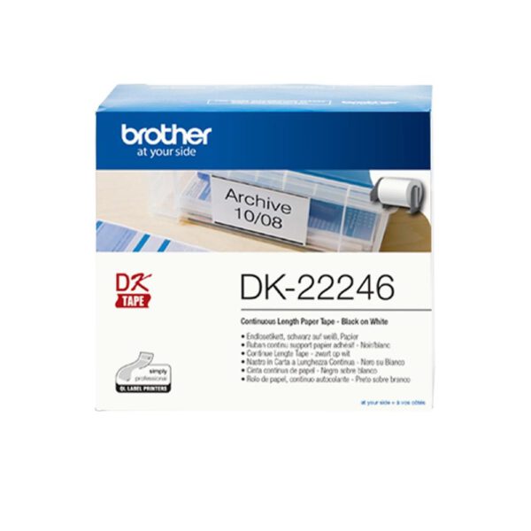 *Etiquetas cinta continua brother dk - 22246 papel blanco