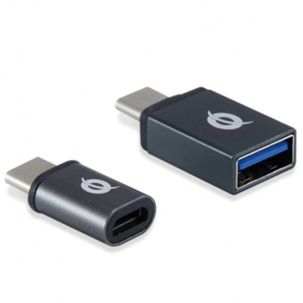 *Kit adaptadores conceptronic usb tipo c 3.1 1ud usb - c a usb a hembra 3.0 1 ud usb - c a micro usb hembra