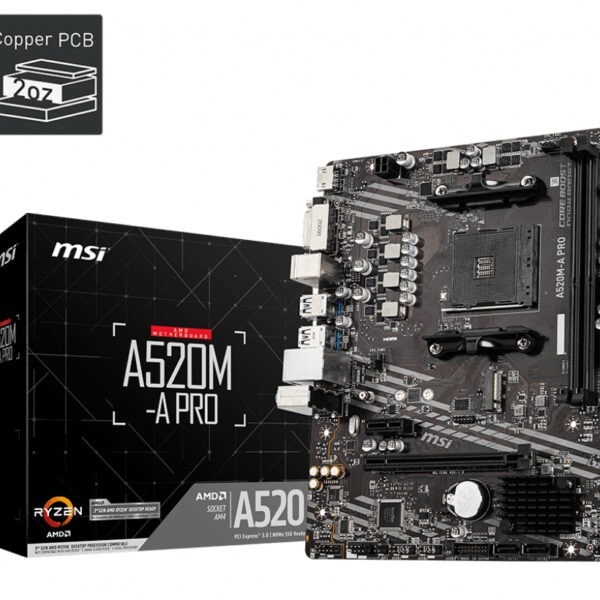 *Placa base msi am4 a520m - a pro m - atx