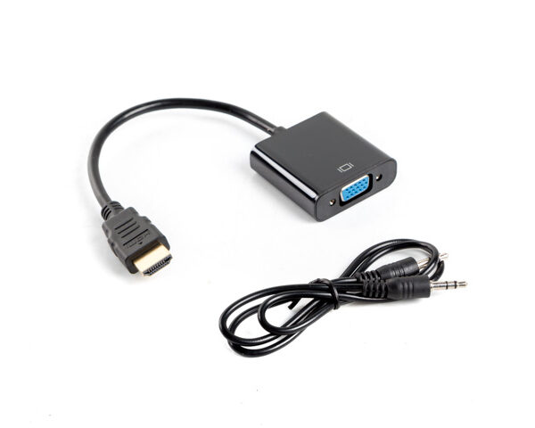 *Adaptador lanberg hdmi macho -   vga hembra + minijack 3.5mm hembra 20cm