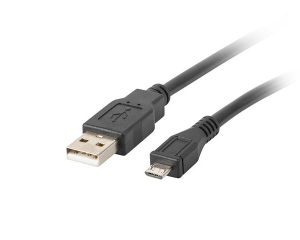 *Cable usb lanberg 2.0 macho -  micro usb macho 1m negro