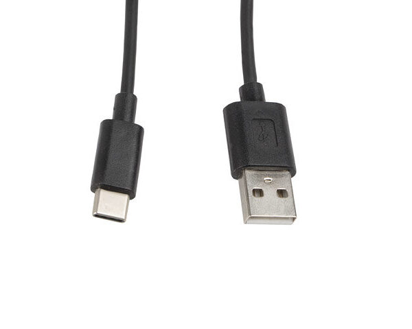 *Cable usb lanberg 2.0 macho -  usb tipo c macho 1m negro