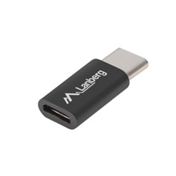 *Adaptador lanberg usb 2.0 tipo c macho -  micro - b hembra negro