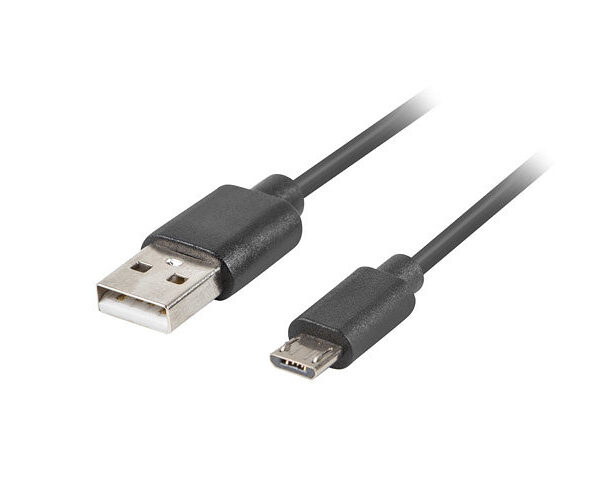 *Cable usb lanberg 2.0 macho -  micro usb macho quick charge 3.0 1.8m negro