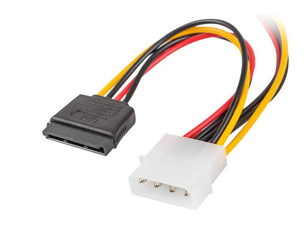 *Cable lanberg alimentacion molex macho a 2x sata hembra 15 cm