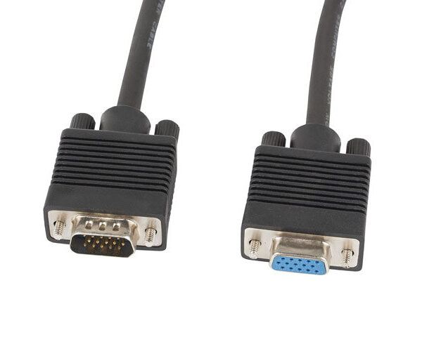 *Cable lanberg vga macho hembra ferrita negro 1.8 m