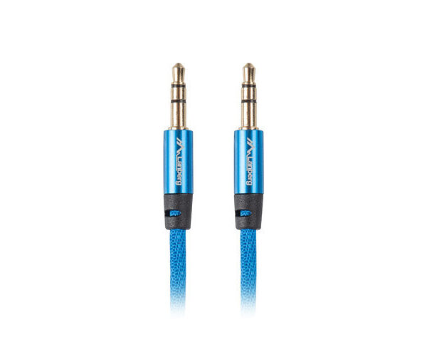 *Cable estereo lanberg jack 3.5mm macho - jack 3.5mm macho 1m azul
