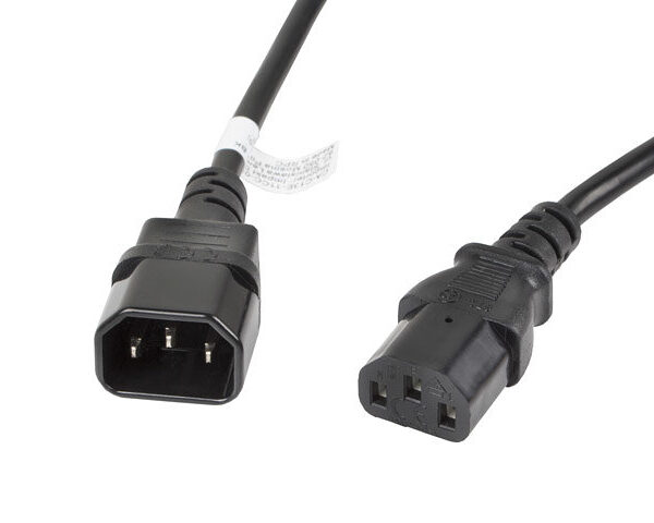 *Cable alargador lanberg alimentacion cpu iec320 c13 h - iec320 c14 m vde 3m