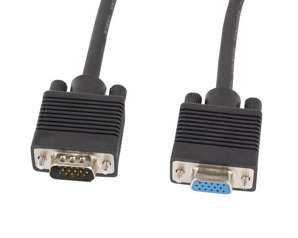 *Cable lanberg vga macho hembra ferrita negro 5 m