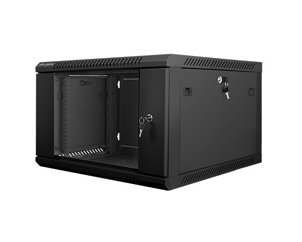 *Armario rack lanberg 6u 600x600x368 auto ensamblado 19 pulgadas pulgadas hasta 60 kg negro