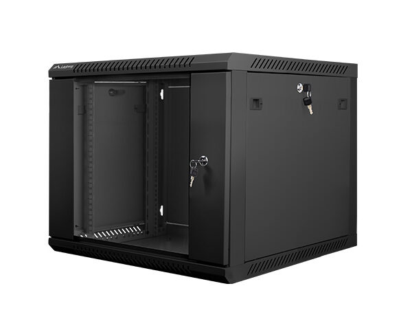 *Armario rack lanberg 9u 600x600x501 auto ensamblado 19 pulgadas hasta 60 kg negro