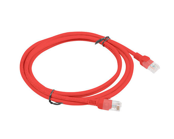 *Cable red lanberg latiguillo cat.6 utp 2m rojo fluke passed