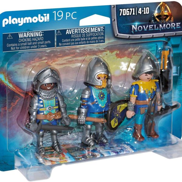 *Playmobil set de 3 caballeros de novelmore