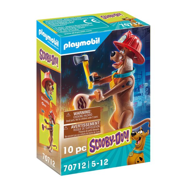 *Playmobil scooby - doo! figura coleccionable bombero