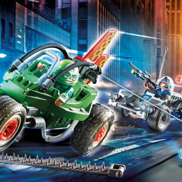 *Playmobil ciudad kart policial persecucion ladron de caja fuerte
