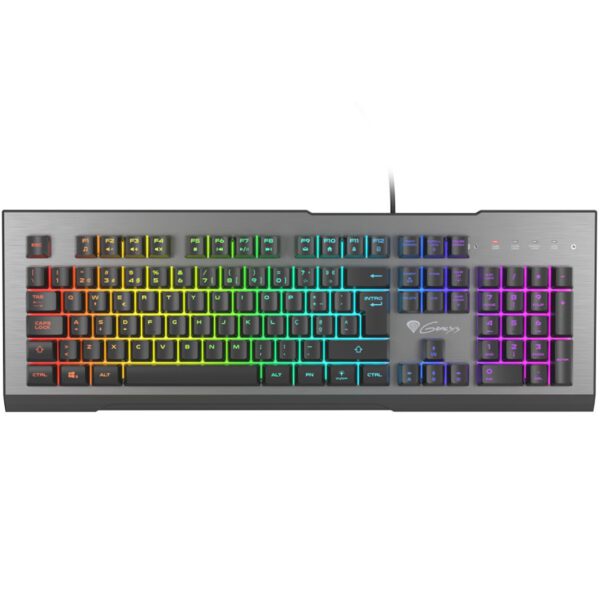 *Teclado gaming genesis rhod 500 rgb portugues usb