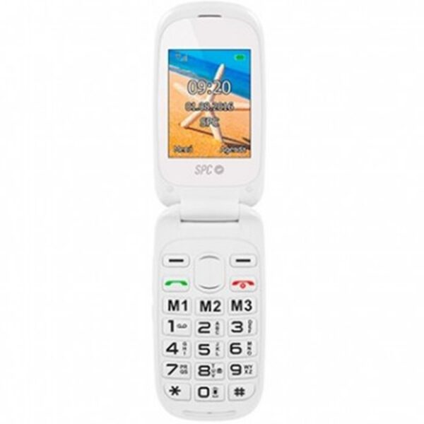 *Telefono movil spc harmony white tipo tapa - dual sim - 24  - microsd - radio fm - bluetooth