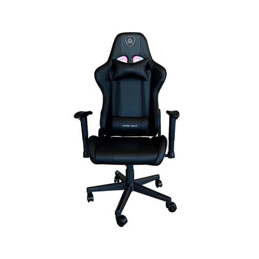 *Silla gaming keep out racing pro rgb incluye cojines cervical y lumbar