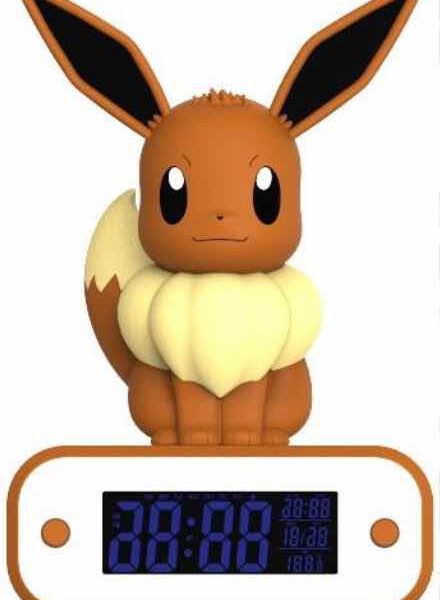 *Lampara led reloj despertador teknofun madcow entertainment pokemon eevee 20 cm