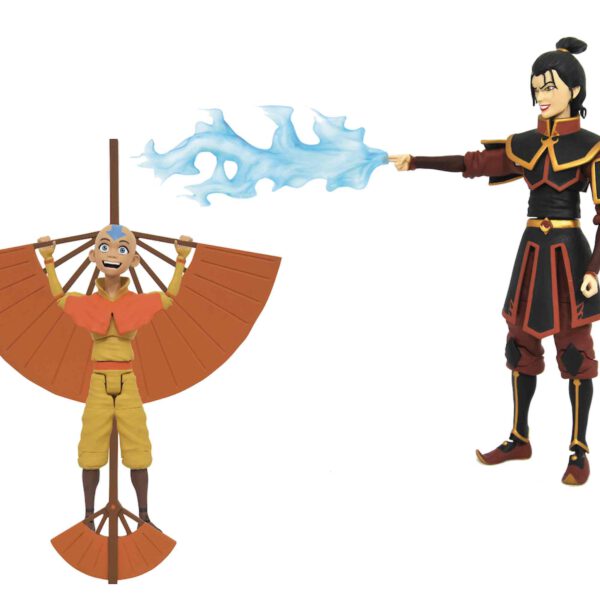 *Surtido figuras diamond collection avatar the last airbender aang & azula 6 unidades action figures series 2 18 cm