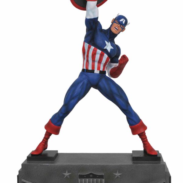 *Figura diamond collection marvel avengers capitan america estatua resina 30 cm premier collection
