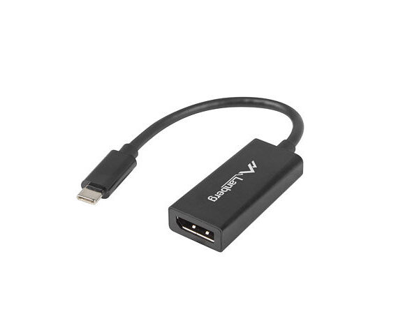 *Adaptador usb lanberg usb tipo c m 3.1 a displayport h 15cm negro