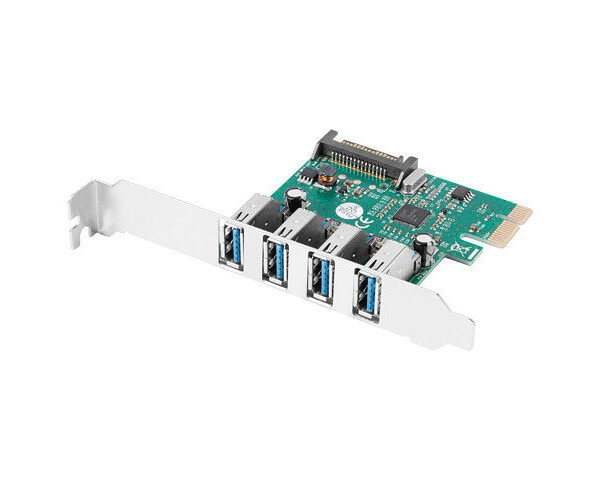 *Tarjeta pci express lanberg x1 a 4x usb tipo a 3.1 gen1 low profile