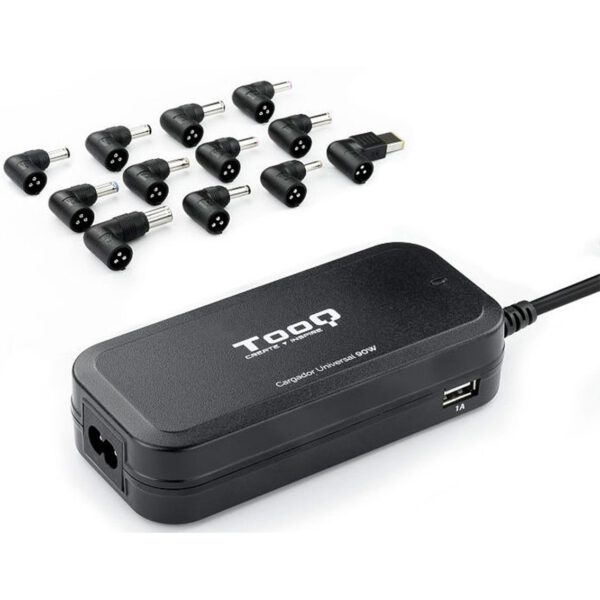 *Cargador automatico universal tooq tqlc - 90bs02at 90w 2xusb 12 conectores