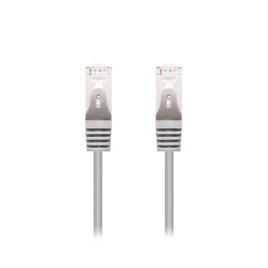 *Latiguillo cable red ftp cat6 rj45 nanocable 10m gris