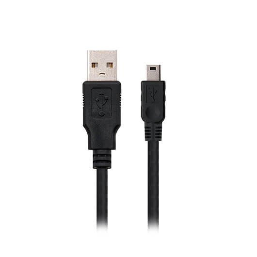 *Cable usb(a) 2.0 a mini usb(b) nanocable 1.8m -  macho - macho -  negro