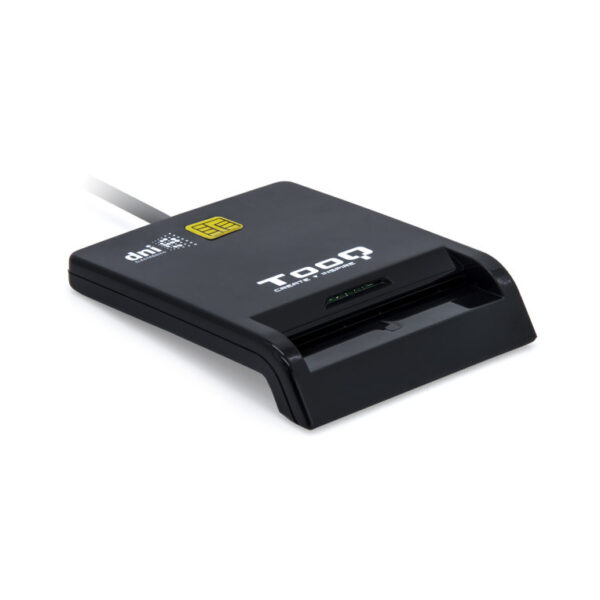 *Lector de tarjetas externo tooq tqr - 211b dnie sim usb - c negro
