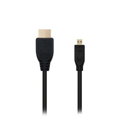 *Cable micro hdmi tipo d a hdmi tipo a nanocable 1.8m negro 1.8m -  macho a macho -  alta velocidad -  negro