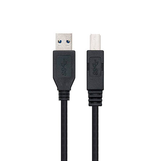 *Cable usb tipo a 3.0 a usb tipo b 3.0 nanocable 2m negro macho - macho