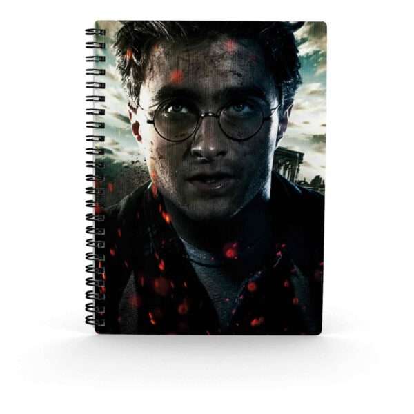 *Libreta efecto 3d sd toys harry potter cara harry potter