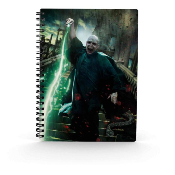 *Libreta efecto 3d sd toys harry potter poster voldemort