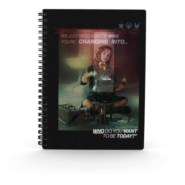 *Libreta efecto 3d sd toys harry potter hermione pociones