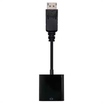 *Adaptador displayport a svga nanocable macho - hembra 15cm negro