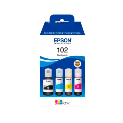 *Multipack botellas tinta epson ecotank 102 negro cian magenta amarillo