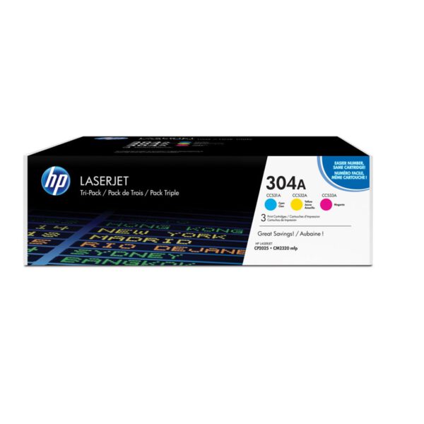 *Multipack toner hp 304a cian magenta amarillo