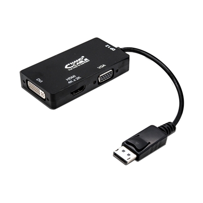 *Conversor displayport a vga - dvi - hdmi nanocable 15cm -  macho - hembra