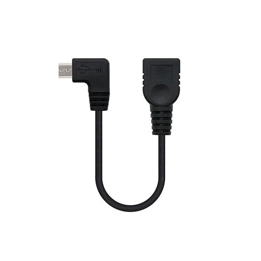 *Cable otg nanocable usb 2.0 a micro usb 15cm -  macho - hembra
