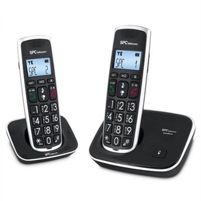 *Telefono inalambrico spc dect comfort kaiser duo negro