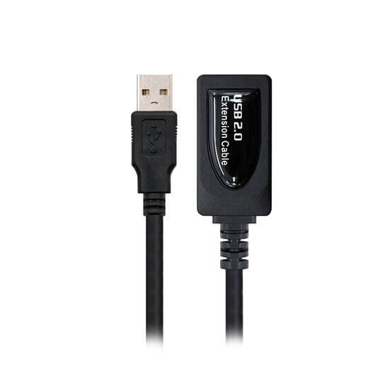 *Cable amplificador de señal usb nanocable macho a hembra negro 5m