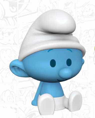 *Figura hucha plastoy series tv animadas los pitufos pitufo pvc