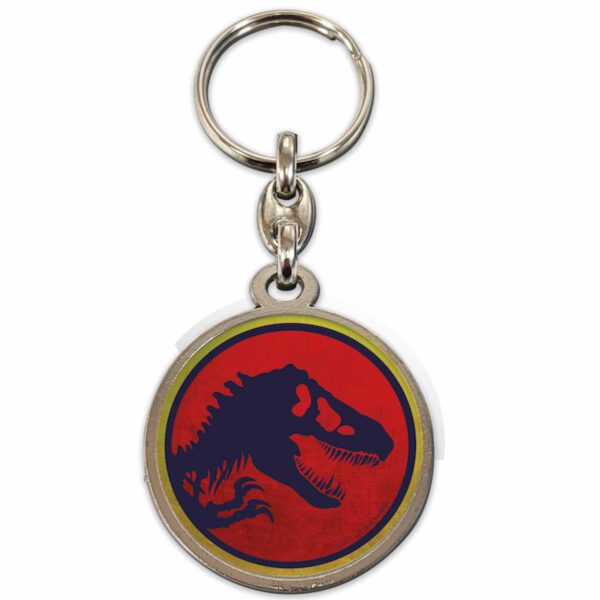 *Llavero redondo logo jurassic park